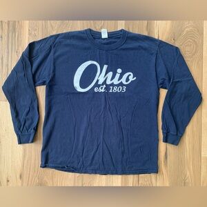 Ohio Est 1803 Longsleeve T-Shirt  Size Large